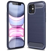 ASLING Carbon Fiber TPU Soft Back Cover Phone Case for iPhone 12 mini/iPhone 12 / iPhone 12 Pro / iPhone 12 Pro Max