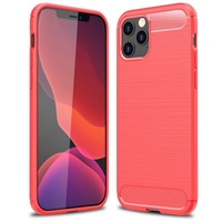 ASLING Carbon Fiber TPU Soft Back Cover Phone Case for iPhone 12 mini/iPhone 12 / iPhone 12 Pro / iPhone 12 Pro Max