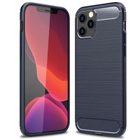ASLING Carbon Fiber TPU Soft Back Cover Phone Case for iPhone 12 mini/iPhone 12 / iPhone 12 Pro / iPhone 12 Pro Max