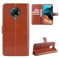 ASLING PU Leather Cover with Holder Wallet Card Storage Phone Case for Xiaomi Poco F2 Pro / Redmi K30 Pro