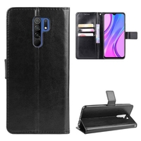ASLING PU Leather Phone Case with Holder Wallet Card Storage Cover for Xiaomi Redmi 9