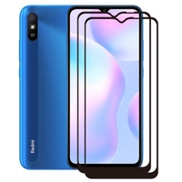 ASLING Screen Protector 2.5D 9H Full Cover Tempered Glass Screen Protector for Xiaoomi Redmi 9A 2PCS