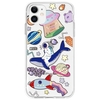 Astronaut Riding Whale Ring Planet Parade Pattern Phone Case Cover Shell TPU Material for iPhone
