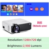 AUN MINI LED Projector Support 4K Full HD 1080p Home Theater 3D Video Projector Portable LED Projector for Outdoor