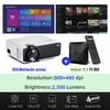 AUN MINI LED Projector Support 4K Full HD 1080p Home Theater 3D Video Projector Portable LED Projector for Outdoor
