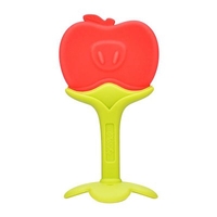 Baby Teether Toys Toddle Safe BPA Free Banana Teething Ring Silicone Chew Dental Care Toothbrush Nursing Beads Gift for Infant