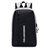 Backpack Simple Lightweight Casual Small Shoulder Bag USB Charging Portable for Men Lady