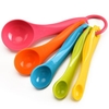 Baking Tools DIY Cake Baking Milk Powder Spoon with Scale Plastic Color Measuring Spoon 5pcs