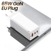Baseus 65W GaN Charger Quick Charge 4.0 3.0 Type C PD USB Charger with QC 4.0 3.0 Portable Fast Charger For Xiaomi Laptop