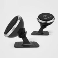 Baseus Car Mobile Phone Bracket Magnetic Vehicle Navigation Dashboard 360 Degree Rotating Paste Universal Mobile Phone Holder
