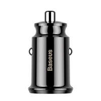 Baseus CCALL-ML01 Millet Grain Dual U3.1A Smart Car Charger Compact Dual USB Indicator Car Phone Charger