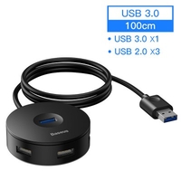 Baseus USB HUB USB 3.0 USB C HUB for MacBook Pro Surface USB Type C HUB USB 2.0 Adapter with Micro USB for Computer USB Splitter