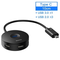 Baseus USB HUB USB 3.0 USB C HUB for MacBook Pro Surface USB Type C HUB USB 2.0 Adapter with Micro USB for Computer USB Splitter