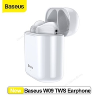 Baseus W09 TWS Wireless Bluetooth Earphone Stereo Bluetooth 5.0 Headphone Sport True Wireless Earbuds Headset Xiaomi Eco-chain Brand