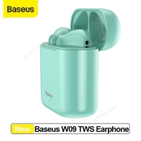 Baseus W09 TWS Wireless Bluetooth Earphone Stereo Bluetooth 5.0 Headphone Sport True Wireless Earbuds Headset Xiaomi Eco-chain Brand