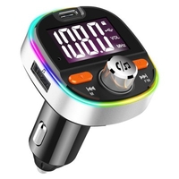 BC53 Large Screen Car Charger FM Transmitter Car Bluetooth Hands-free MP3 Player PD3.0 Fast Charging