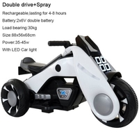 Big 88cm Boys Girls Electric Motorcycle for 3-6Y Kids Cars Toys with LED Light Glow In The Dark Battery Car Toys for Children