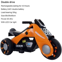 Big 88cm Boys Girls Electric Motorcycle for 3-6Y Kids Cars Toys with LED Light Glow In The Dark Battery Car Toys for Children