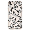 Black and White Contrast Color Butterfly Pattern TPU Material Phone Case Cover Shell for iPhone