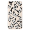 Black and White Contrast Color Butterfly Pattern TPU Material Phone Case Cover Shell for iPhone