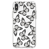 Black and White Contrast Color Butterfly Pattern TPU Material Phone Case Cover Shell for iPhone