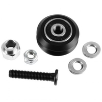 Black Color Double V-Wheel W-Slot V-Slot Passive Pulley Kit For 3D Printer Engraving Machine CNC Machine