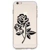 Black Rose Pattern Mobile Phone Case Cover Shell TPU Material for iPhone