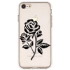 Black Rose Pattern Mobile Phone Case Cover Shell TPU Material for iPhone