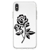 Black Rose Pattern Mobile Phone Case Cover Shell TPU Material for iPhone