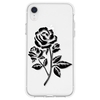 Black Rose Pattern Mobile Phone Case Cover Shell TPU Material for iPhone