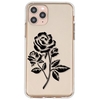 Black Rose Pattern Mobile Phone Case Cover Shell TPU Material for iPhone