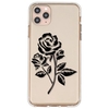 Black Rose Pattern Mobile Phone Case Cover Shell TPU Material for iPhone