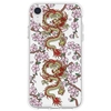 Blooming Plum and Two Dragons Pattern Phone Case Cover Shell TPU Material for iPhone