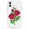 Blooming Rose Pattern Mobile Phone Case Cover Shell TPU Material for iPhone