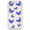 Blue Butterfly Pattern TPU Material Phone Case Cover Shell for iPhone