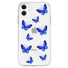 Blue Butterfly Pattern TPU Material Phone Case Cover Shell for iPhone