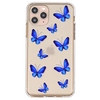 Blue Butterfly Pattern TPU Material Phone Case Cover Shell for iPhone
