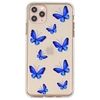 Blue Butterfly Pattern TPU Material Phone Case Cover Shell for iPhone
