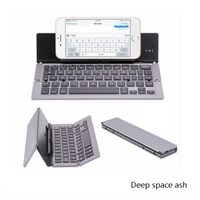 Bluetooth Folding Keyboard Three-System Mobile Phone Tablet Computer Folding Keyboard Wireless Keyboard
