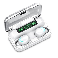 Bluetooth Headset F9 Touch Control LED Power Display 5.0 Stereo Wireless Bluetooth Earbuds Free Mens Ring