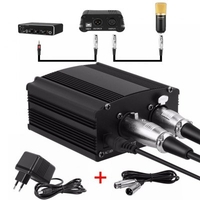 BM800 Charger 48V Microphone Phantom Power Supply Large Diaphragm Condenser Microphone Voltage Regulator Noise-Free Power Supply Adapter