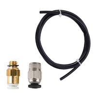 Bowden PTFE Tube Teflon 1M 1Pcs Quick Fitting Straight Pneumatic Fitting Push to Connect for 3D Printer Teflon Tube 1.75mm