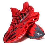 Breathable Casual Platform Sneakers For Men Luminous Shoes Knitted Youth Trend Coconut Shoes New Lace-Up Shock Absorption Shoes