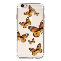 Butterfly Pattern TPU Material Phone Case Cover Shell for iPhone