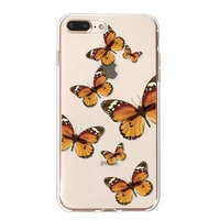 Butterfly Pattern TPU Material Phone Case Cover Shell for iPhone