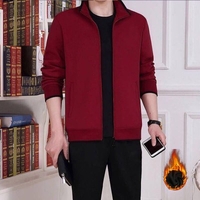 Dad Loaded Movement Of People Long-sleeved Shirt Autumn And Winter Plus Velvet Suit Men And Casual Men