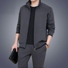 Dad Loaded Movement Of People Long-sleeved Shirt Autumn And Winter Plus Velvet Suit Men And Casual Men
