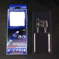 Degree 360 Blind Magnetic Attraction Mmagnetic Sstreamer Charging Cable for Android Apple Type-c Round Magnetic Attraction Data Cable