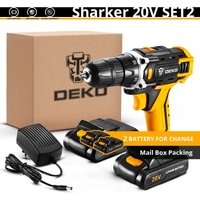DEKO New Series 12V 16V 20V Cordless Drill Screwdriver Mini Wireless Power Driver 18+1 Torque Settings Lithium-Ion Battery