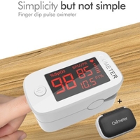 Digital Finger Oximeter Portable Electronic LED Display Fingertip Pulse Oximeter Oxymeter Oximetry Instrument Monitoring Heart Rate Blood Glucose SpO2